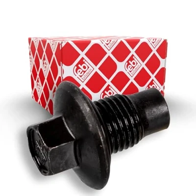 Abbildung von febi bilstein 48907 Ölablassschraube mit Dichtring, 1 Stück, Schwarz