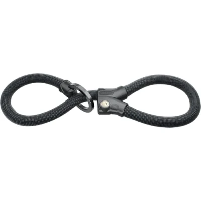 Abbildung von ABUS Kettenschloss Infinity Loop 1806 flexibles Fahrradschloss mit 2 längenverstellbaren Schlaufen zum gleichzeitigen Absichern mehrerer Fahrradteile, Fahrräder oder anderer Objekte Länge 140 cm