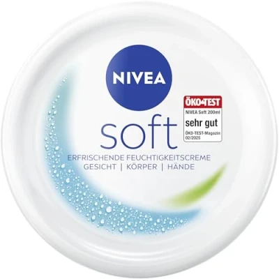 Abbildung von NIVEA Soft erfrischende Feuchtigkeitscreme (200 ml), leichte Creme mit Vitamin E und 100% natürlichem Jojoba Öl, schnell einziehende Hautcreme für fühlbar entspannte Haut
