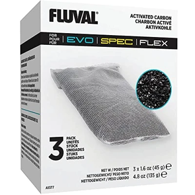 Abbildung von Fluval Aktivkohle Filtereinsatz, geeignet für Flex 34 L, 57 L und 123 sowie die Spec 1, 3 5 Aquarien