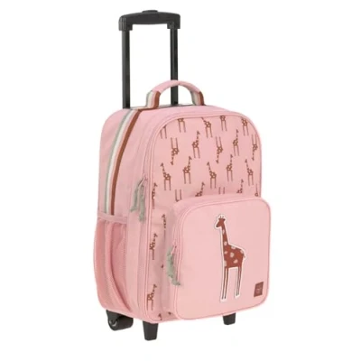 Abbildung von LÄSSIG Kinder Trolley Kindergepäck Reisekoffer mit Packriemen und Rollen ab 3 Jahre, 22 Liter, 46 cm/Kids Safari Giraffe