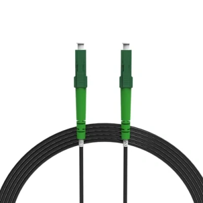 Abbildung von nexinex 10m gepanzertes Glasfaserkabel LC/APC auf Patchkabel Telekom, Vodafone, 1&amp;1, Fritzbox, etc. kompatibel LWL Simplex Singlemode OS2 FTTH Glasfaser Lichtwellenleiter Kabel