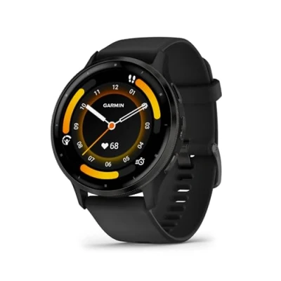 Abbildung von Garmin Venu 3 GPS Fitness Smartwatch mit Bluetooth Telefonie und Sprachassistenz, Ultrascharfes 1,4 / 1,2 Zoll AMOLED Touchdisplay, Fitnessfunktionen, Music, Pay Rollstuhlmodus