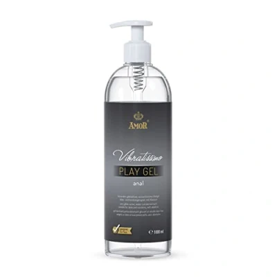 Abbildung von Vibratissimo Play Gel Anal 1000 ml I Gleitmittel extra gleitfähig Wasserbasierte Gleitgele Lubricant für Silikon Toys &amp; Latexkondome geeignet water based lubrication