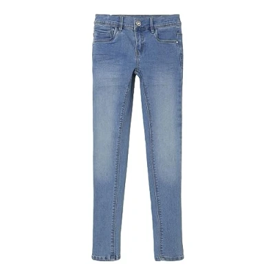 Abbildung von Name it Nkfpolly PANT Jeans Skinny Fit für Kinder, Größe: 140, Light blue denim