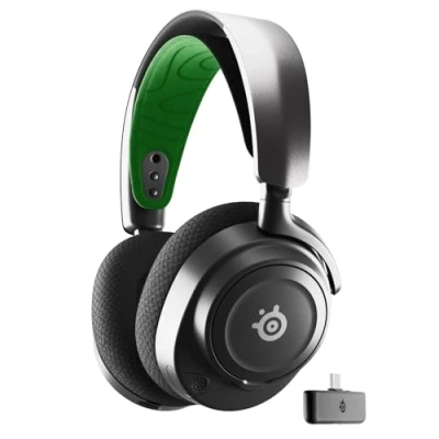 Abbildung von SteelSeries Arctis Nova 7X Wireless Multi Plattform Gaming Headset Magnetische Neodym Treiber 2,4 GHz + Mischbarer Bluetooth 38 Std. Akkulaufzeit ClearCast Gen 2 KI Mik PS5,PC,Switch,VR,Mobile