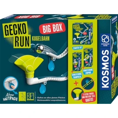 Abbildung von KOSMOS 621209 Gecko Run Big Pack, Box, Vorteilspack, Erweiterbare Kugelbahn für Kinder, Vertikale Kugelbahn, Murmelbahn, Lernspielzeug und Konstruktionsspielzeug ab 8 Jahren