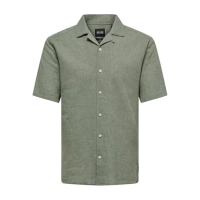 Abbildung von Only &amp; Sons Onscaiden LIFE Solid Resort Hemd, Herren, Größe: XS, Swamp