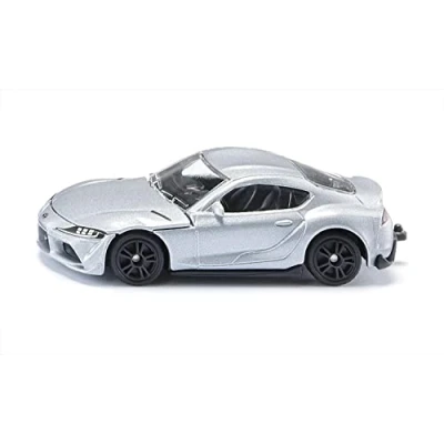 Abbildung von siku 1578, Toyota GR Supra, Spielzeug Auto, Metall/Kunststoff, Silber, Detaillierte Motor Nachbildung, Sportliche Felgen, Gummierte Reifen