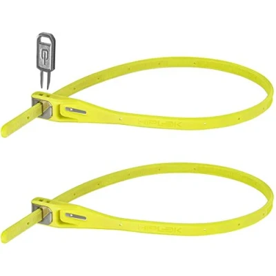 Abbildung von Hiplok Z LOK Twin Pack, Multifunktions Sicherheitsband, Unisex, LIME, 40cm Schließumfang