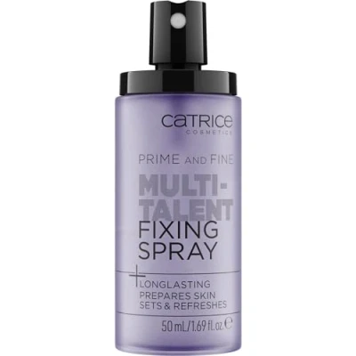 Abbildung von Catrice Prime And Fine Multitalent Fixing Spray, Transparent, langanhaltend, vegan, ohne Alkohol, Parabene, Mikroplastikpartikel, 1er Pack (50ml)
