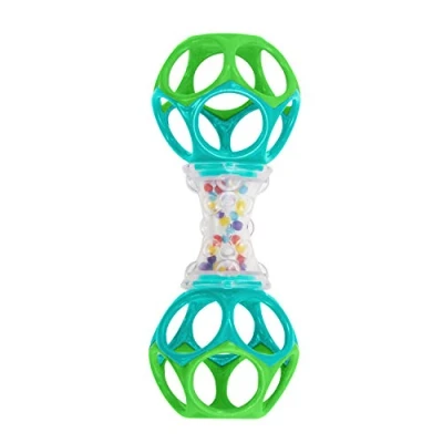 Abbildung von Bright Starts, Oball, Greifling Ball Rassel Spielzeug für unterwegs, Interaktives Babyspielzeug, Greifball, Motorikspielzeug Babys und Kleinkinder ab der Geburt