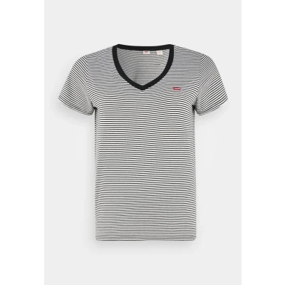 Abbildung von Levi&#039;s Plus V NECK TEE Tshirt print, Damen, Größe: 54/56, Black