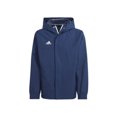 Abbildung von adidas Performance Entrada 22 ALL Weather Regenjacke / wasserabweisende Jacke für Kinder, Größe: 116, Team navy blue
