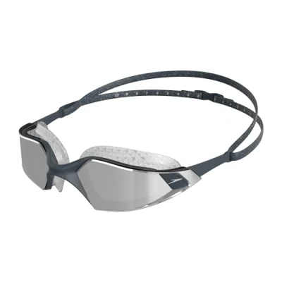 Abbildung von Speedo Unisex Erwachsene Aquapulse Pro Mirror Schwimmbrille, Grau/Silber/Chrom, Einheitsgröße