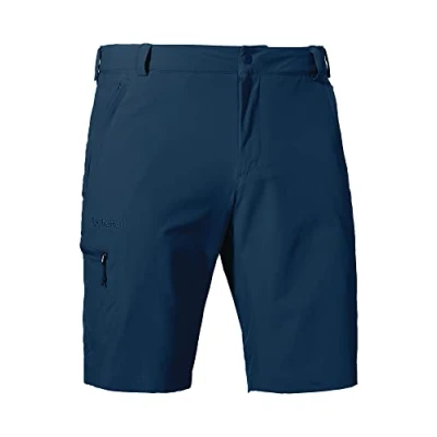 Abbildung von Schöffel Herren Shorts Folkstone, vielseitige kurze Wanderhose mit verstellbarem Bund, Outdoor Hose praktischen Taschen, dress blues, 50