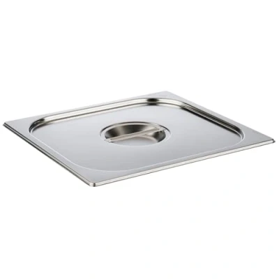 Abbildung von APS 81795 GN 2/3 Deckel ohne Löffelaussparung, rostfreier Edelstahl, Abmessungen 325 x 355 mm/Höhe 30 mm