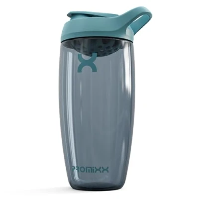 Abbildung von Promixx PURSUIT Eiweiß Shaker 700ml Premium für Proteinpulver, Supplements &amp; Pre Workout Auslaufsicher, BPA frei, Leicht zu Reinigen Ozeanruhiges Blau