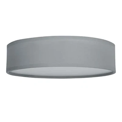 Abbildung von Smartwares Deckenleuchte Textilschirm 40 cm Ø 3x E14 Max. W Für LED geeignet Grau 10.004.70