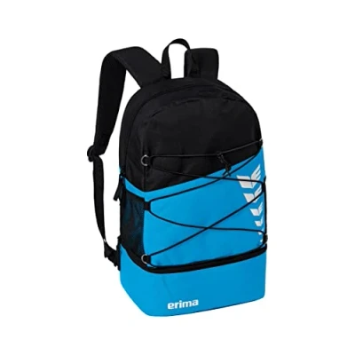 Abbildung von Erima Unisex Six Wings Rucksack mit Bodenfach, Curacao/schwarz, 1