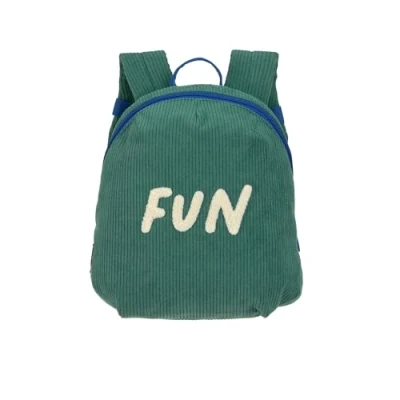 Abbildung von LÄSSIG Kleiner Kinderrucksack für Kita Kindertasche Krippenrucksack mit Brustgurt, 20 x 9.5 24 cm, 3,5 L/Tiny Backpack Cord Little Fun ocean green