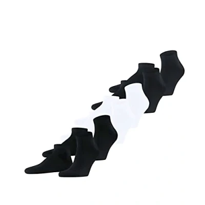 Abbildung von FALKE Herren Sneakersocken Happy 6 Pack M SN Baumwolle kurz einfarbig Paar, Mehrfarbig (Sortiment 0030), 43 46