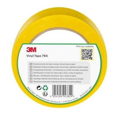 Abbildung von 3M PVC Klebeband 764i, gelb, 50 mm x 33 m, Gelb