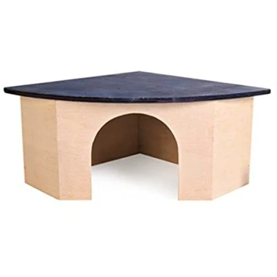 Abbildung von Croci R2075875 Holzeckhaus mit blauem dach, 29 x 13 21 cm