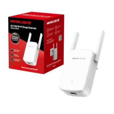 Abbildung von Mercusys ME30 WLAN Verstärker Repeater AC1200 (867MBit/s 5GHz + 300MBit/s 2,4GHz, Verstärker, App Steuerung, Signalstärkeanzeige, kompatibel zu allen Geräten, AP Modus)