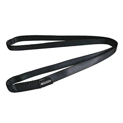 Abbildung von NewDoar Kletterschlinge 16 mm Nylon Schlingenläufer 22 KN 4840 LB Kletterseil zum Klettern, Erstellen von Ankersystemen, Abseilausrüstung, perfekt für Baumarbeiten Black/240/1