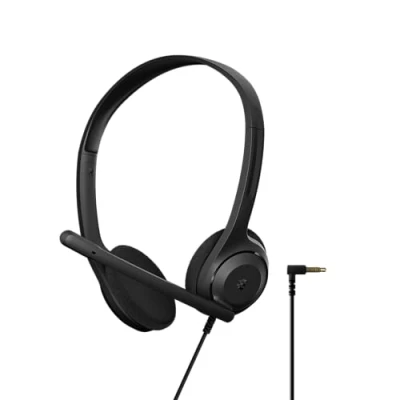 Abbildung von EPOS C1 Vielseitiges Business Headset mit Mikrofon, Universellem 3,5 mm Klinkenstecker, Breite Gerätekompatibilität kopfhörer Kabel, mikrofon PC, Rauschunterdrückendes on Ear