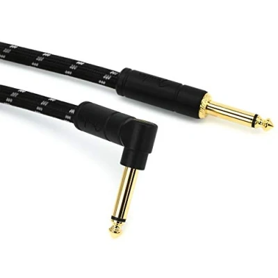 Abbildung von Fender Kabel Deluxe Series, 7,5m black tweed angled