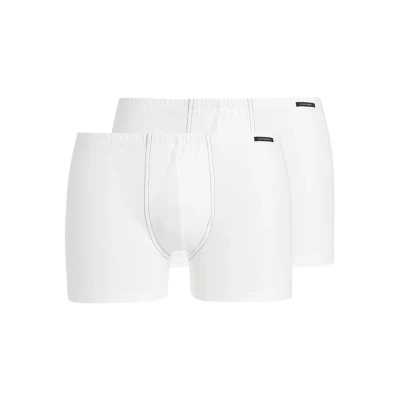Abbildung von Schiesser Essential Shorts 2 PACK Panties, Herren, Größe: Small, White