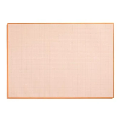 Abbildung von Millimeterpapier Block zum Beschreiben und skizzieren I Abreißen Mathematisches Papier mit Linienstruktur Büro Schule DIN A3 groß orange Offset 90 g/m² 40 Blatt dv781
