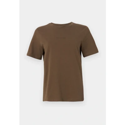 Abbildung von Marc O&#039;Polo Denim LOGO Tshirt basic, Damen, Größe: Small, Dark wood