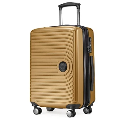 Abbildung von HAUPTSTADTKOFFER Mitte Handgepäck 55x40x23, TSA, 4 Rollen, Reisekoffer, Hartschalenkoffer, Rollkoffer, Handgepäckkoffer, Bordgepäck Koffer, Herbstgold