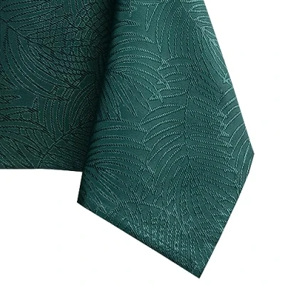 Abbildung von AmeliaHome Tischdecke 140x260 cm Tischtuch Tafeldecke Fleckschutz Lotuseffekt Abwaschbar Wasserabweisend Ornament Gaia flaschengrün