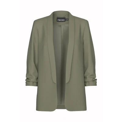 Abbildung von Pieces Pcbosella 3/4 Blazer, Damen, Größe: Medium, Deep green