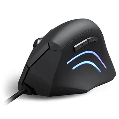 Abbildung von Perixx PERIMICE 508 Programmierbare Ergonomische Maus Vertikal Schnurgebunden 1000/1600 dpi Ideal gegen und Tennisarm