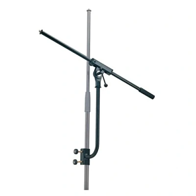 Abbildung von K&amp;M 240/1 Mikrofonarm Schwarz 3/8“ Gewindeanschluss Halterung für Mikrofone aus Stahl, 60,5 cm Länge