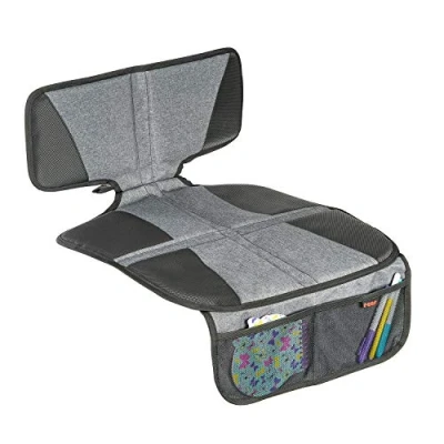 Abbildung von reer Kindersitz Unterlage TravelKid Protect, rutschfeste Unterlage, ISOFIX geeignet, für alle herkömmlichen Modelle, grau