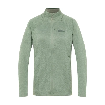 Abbildung von Jack Wolfskin Taiga FZ W Fleecejacke, Damen, Größe: XXL, Eucalyptus