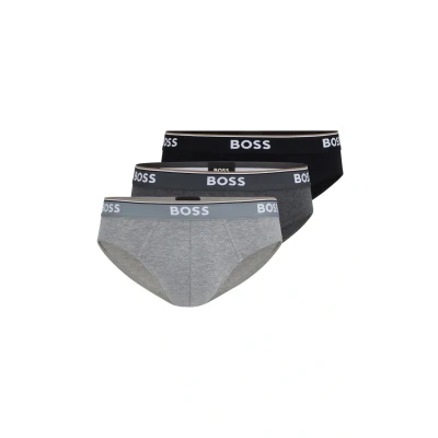 Abbildung von BOSS Brief Power 3 PACK Slip, Herren, Größe: Large, Black