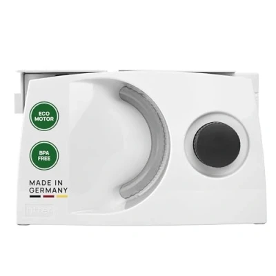 Abbildung von ritter markant 01 Klappbarer elektrischer Allesschneider &amp; Brotschneidemaschine mit ECO Motor, Made in Germany