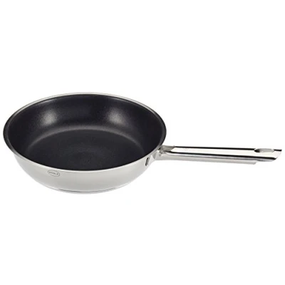 Abbildung von RÖSLE ELEGANCE Bratpfanne, Hochwertige Universalpfanne mit Antihaftversieglung ProPlex, 24 cm, Edelstahl 18/10, induktionsgeeignet, spülmaschinengeeignet, 44 x 26 6 cm
