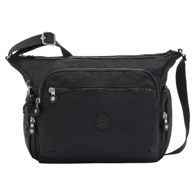 Abbildung von Kipling GABBIE Mittelgroße Umhängetasche, Black Noir (Schwarz)