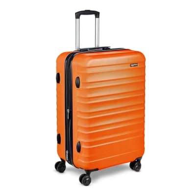 Abbildung von Amazon Basics Hartschalen Koffer 68 cm, Orange