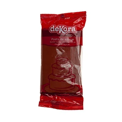 Abbildung von Dekora Kuchendeko Fondant Braun Tortenfondant Zuckerpaste für Torten und Cupcakes Rollfondant die Herstellung aller Arten von Dekorationen Einfaches Formen 250 g