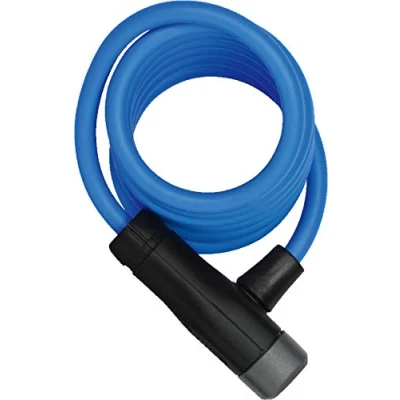 Abbildung von ABUS Spiralkabelschloss Star 4508K/150 Fahrradschloss aus 8 mm starkem Spiralkabel Sicherheitslevel 2 Blau