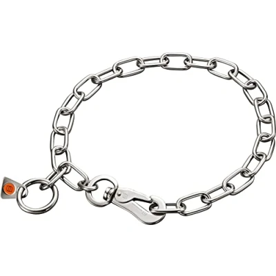 Abbildung von Sprenger Hundehalskette mit Haken aus Edelstahl 3mm I Größe individuell einstellbar Halskette, 55 cm